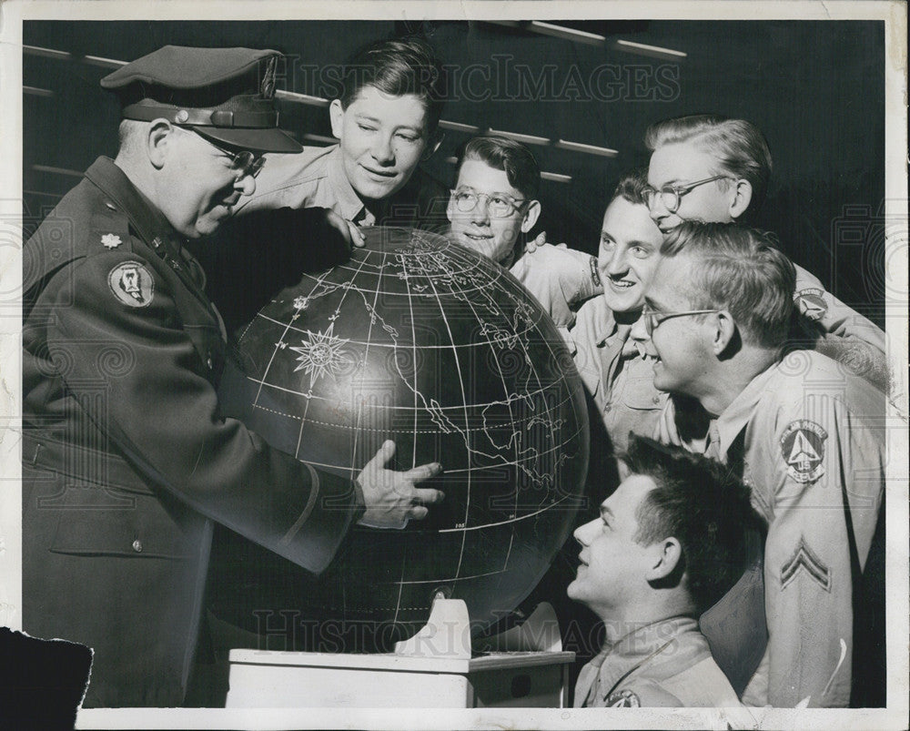 1950 Press Photo Maj WC Napier Jr, Robert Sheldon, George Northam - Historic Images