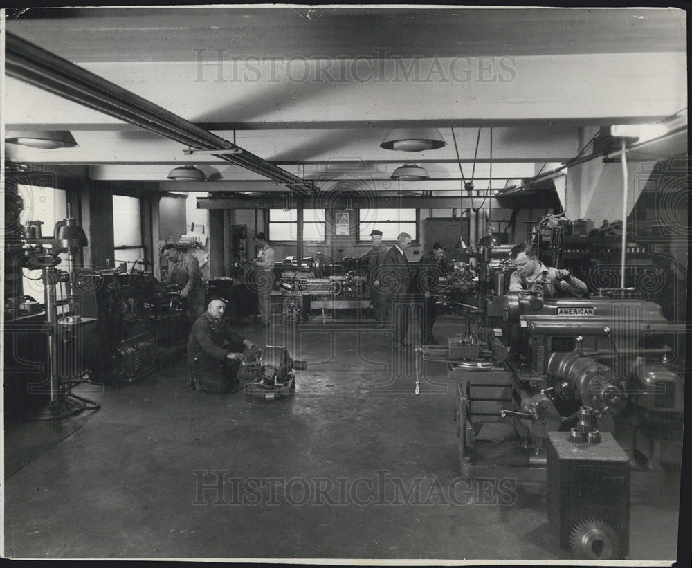 1931 Press Photo Machine Shop - Historic Images