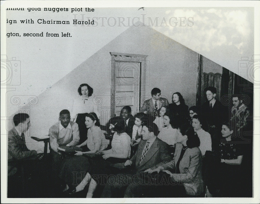 Press Photo Student Prospectors Chairman Harold Washington Mayor As Youth - Historic Images