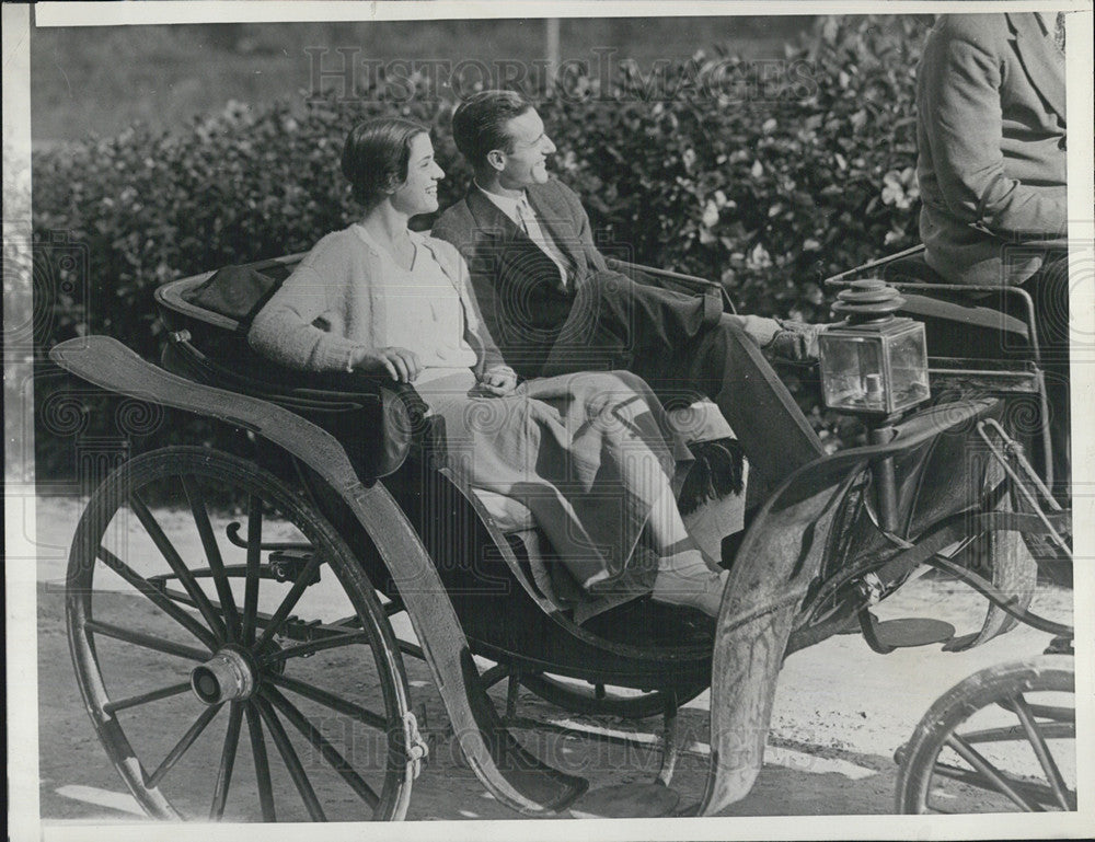 1932 Press Photo Mr, Mrs John D Rockefeller III, Bermuda - Historic Images