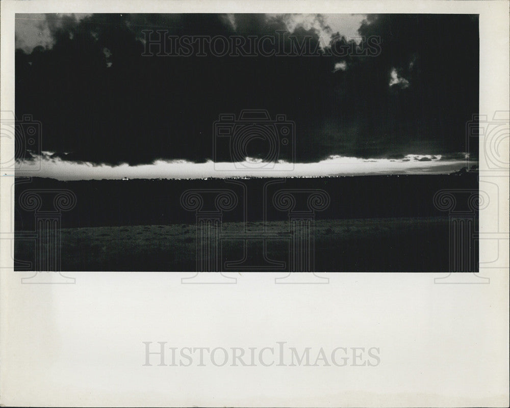 Press Photo Storm Clouds, Boca Ciege Bay, Bayway - Historic Images