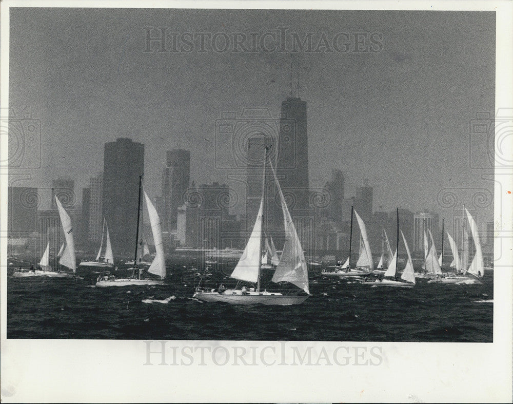 1985 Press Photo Chicago Mackinac Race - Historic Images