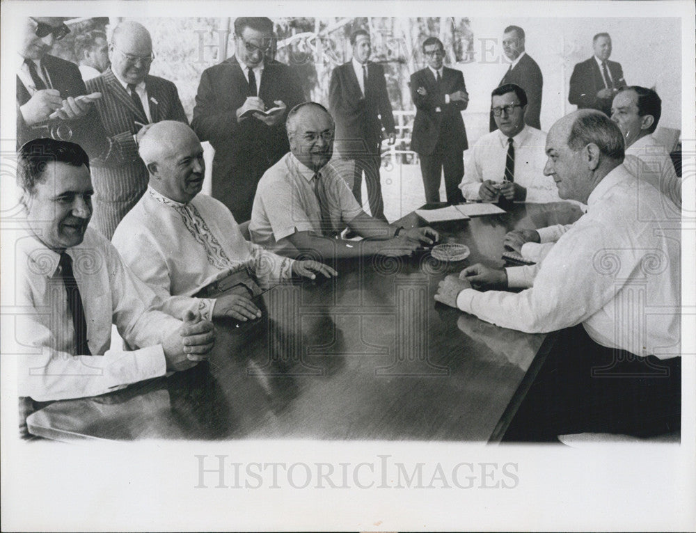 1963 Press Photo Limited Nuclear Test Ban Pact Signing Moscow Dean Rusk - Historic Images