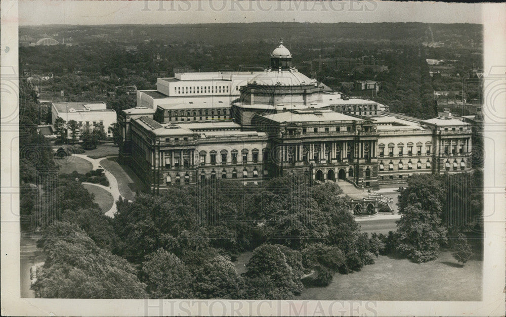 Press Photo Aerial View Of The Library Of Congress Washington DC - Historic Images