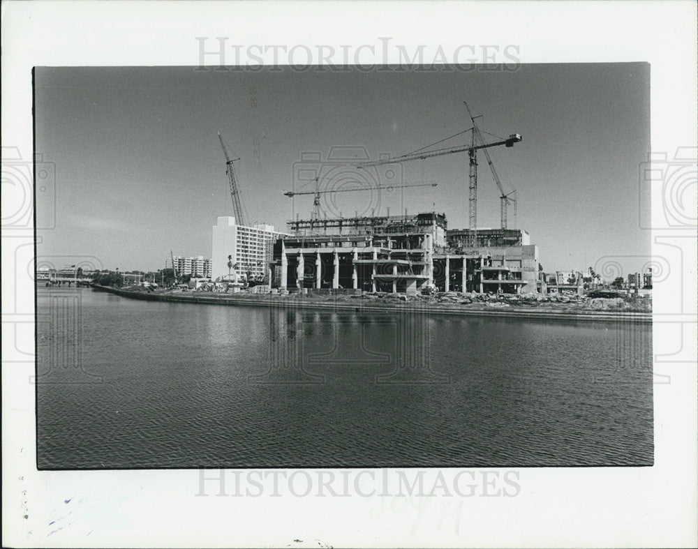 1986 Press Photo Tampa Bay Performing Arts Center Hillsborough River Florida - Historic Images