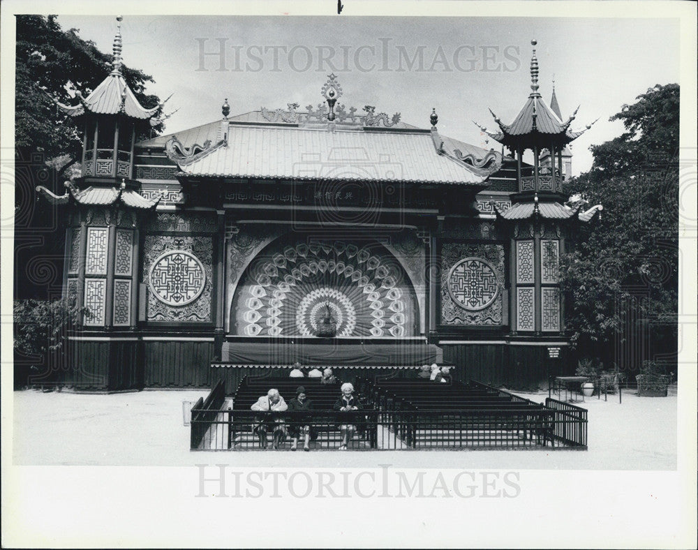 1984 Press Photo Proscenium Pantomime Theater Copenhagen Denmark - Historic Images