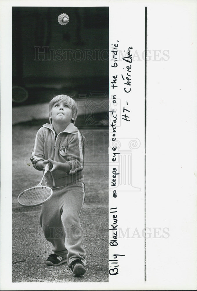 1982 Press Photo Student Ernestine Black Physical Education Class Morton School - Historic Images