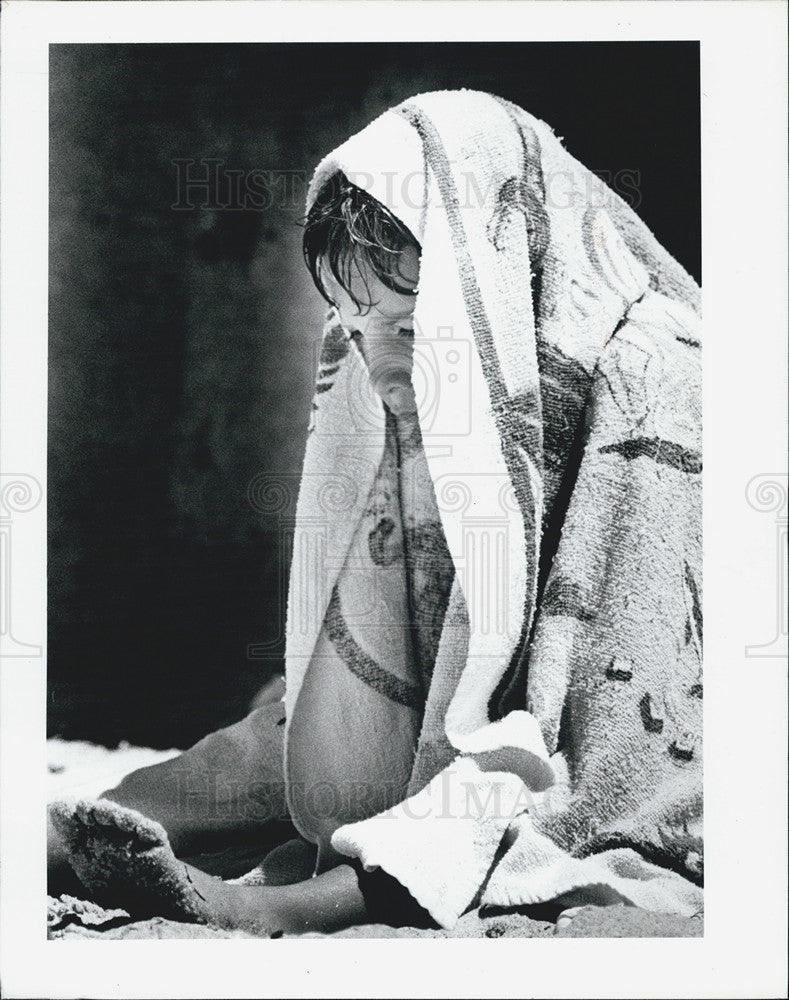 1990 Press Photo Patrick Edwards Largo Plays Surf Indian Rocks Beach Florida - Historic Images