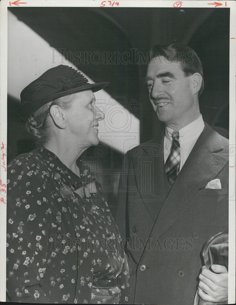 1938 Press Photo Anne Evans R.E. Jones Central City Opera Festival - Historic Images