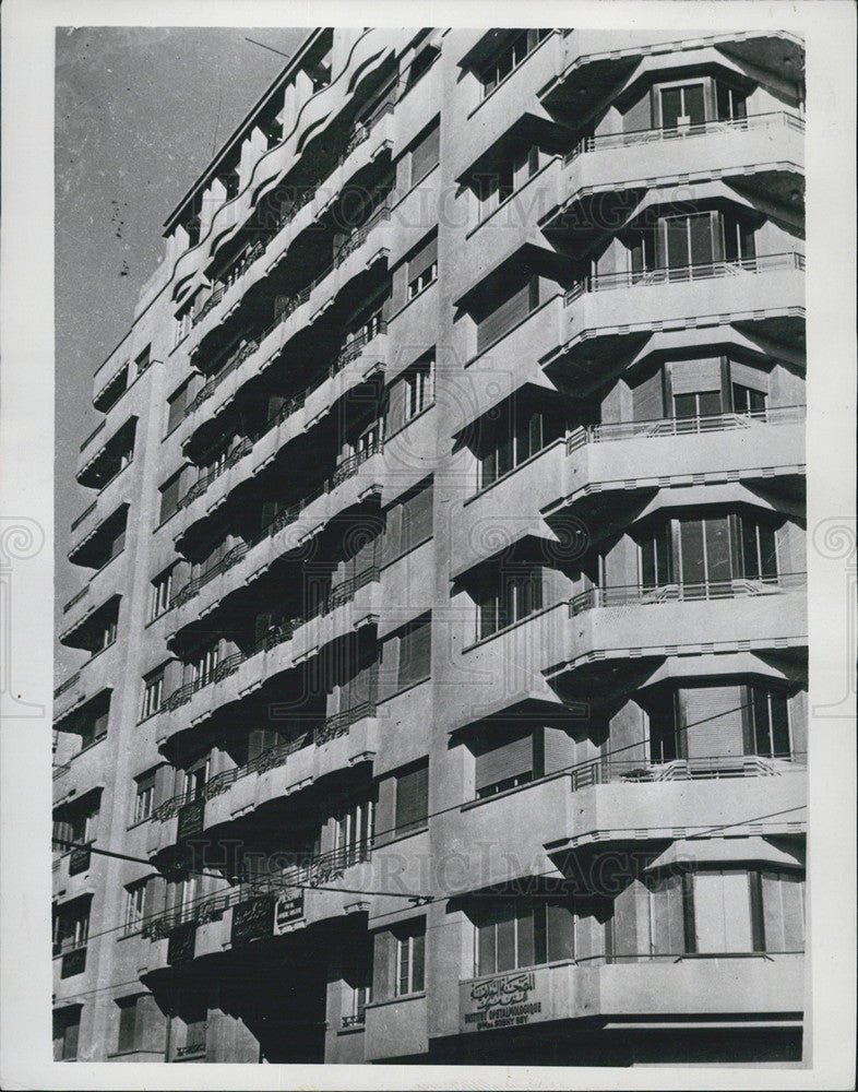 1937 Press Photo Cairo&#39;s Modern Apartment Buildings - Historic Images