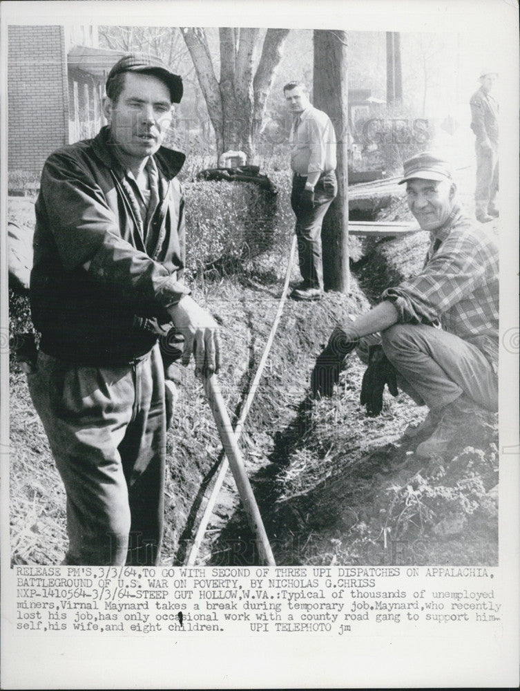 1964 Press Photo Dispatches On Appalachia, Battleground Of US War On Poverty - Historic Images