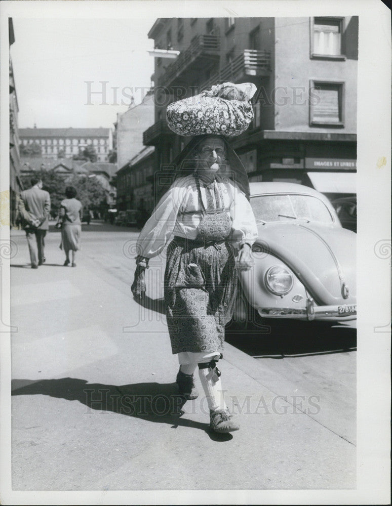 1957 Press Photo Past And Present Yugoslavia - Historic Images