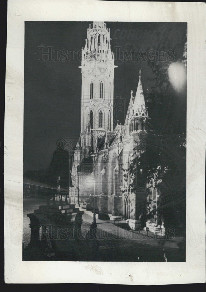 1936 Press Photo Croton Church In Budapest, Hungary - Historic Images