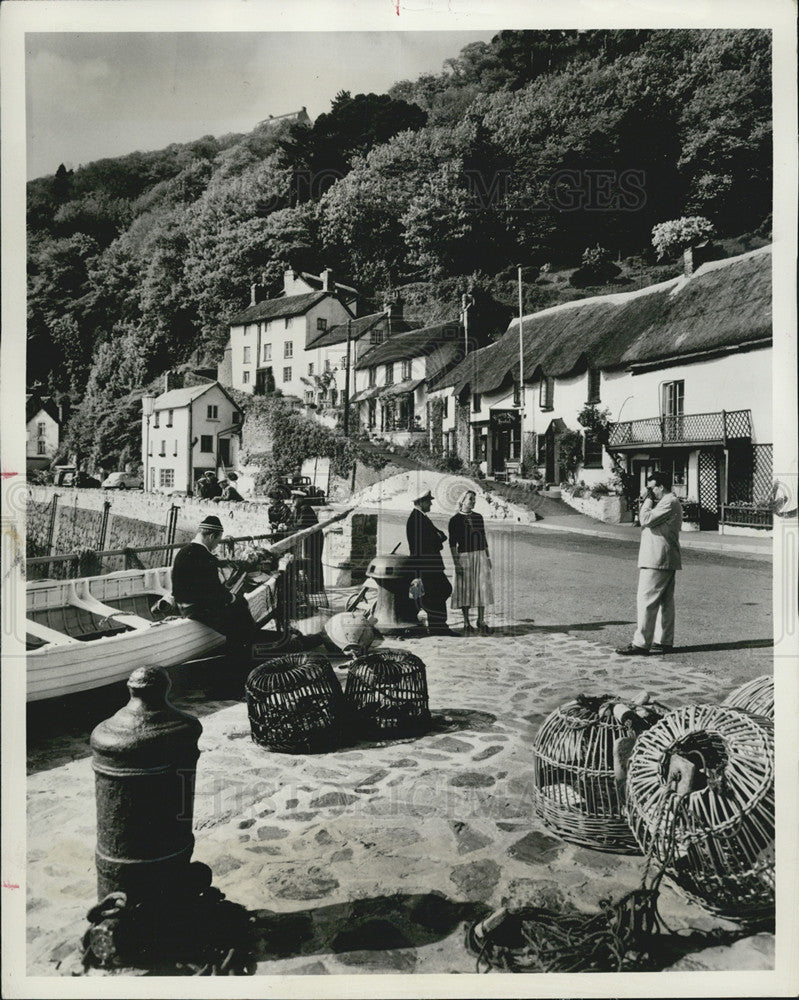 1973 Press Photo Harbor Of Lynmouth In Great Britain - Historic Images