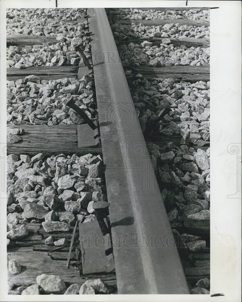 1978 Press Photo Seaboard Coast Line Rail Road Track - Historic Images