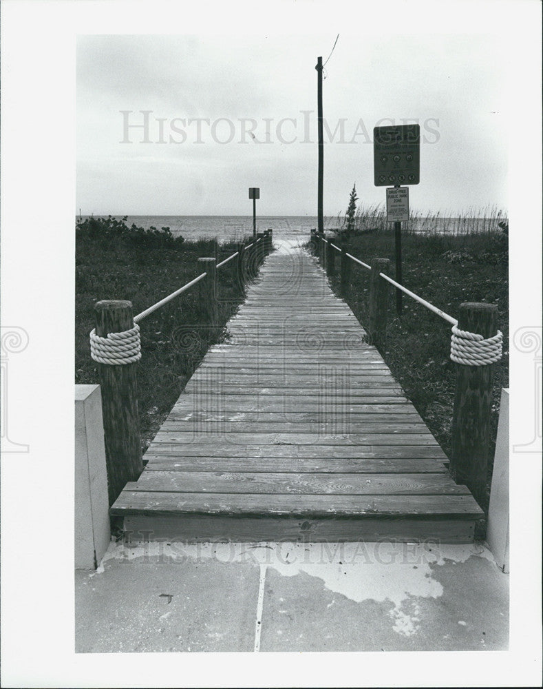 1982 Press Photo Clearwater parks and recreation Boardwalk - Historic Images