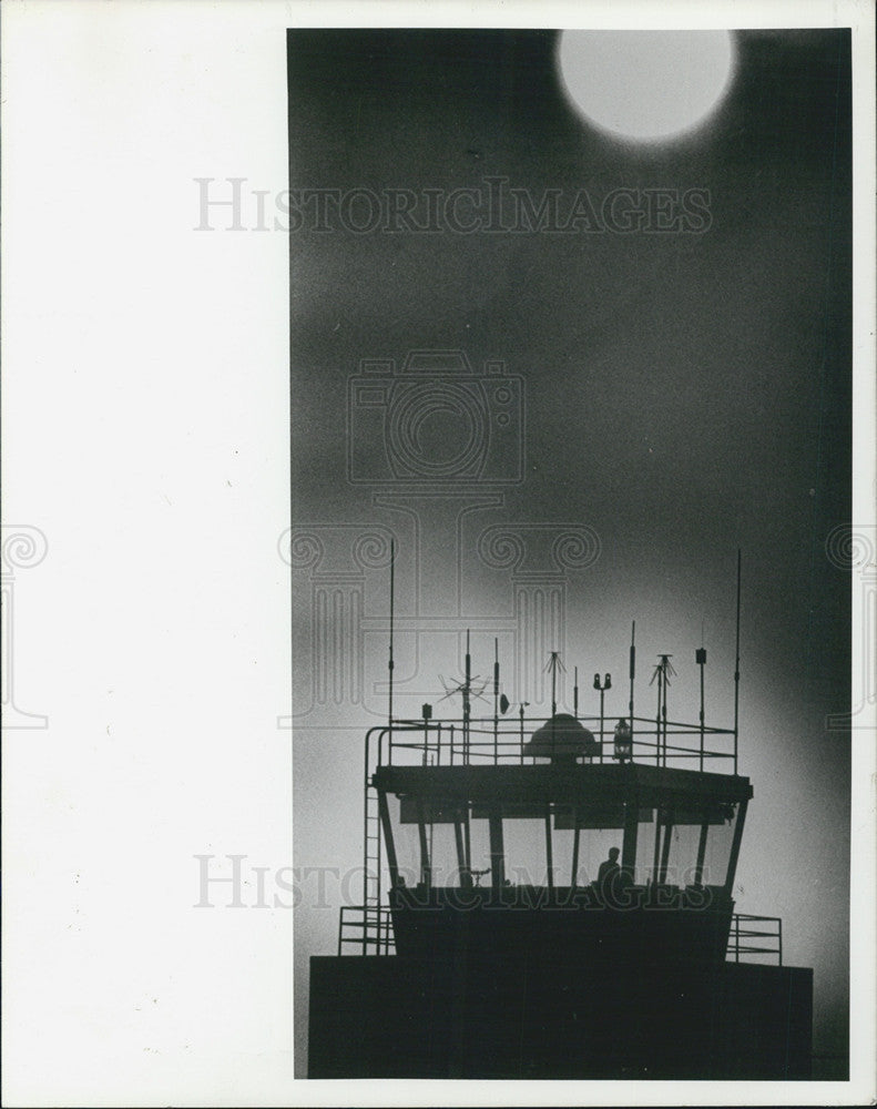 1988 Press Photo Control Tower Albert Whitted Municipal Airport Tampa Bay - Historic Images