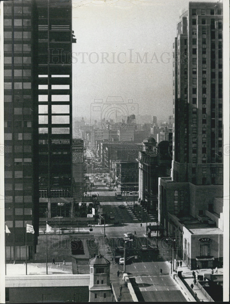 1969 Press Photo Chicago Illinois skyscrapers - Historic Images