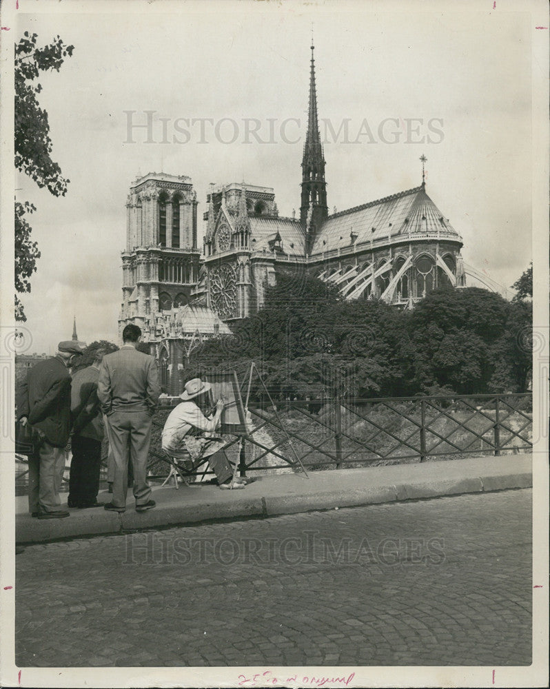 Press Photo Paris Notre Dame France - Historic Images