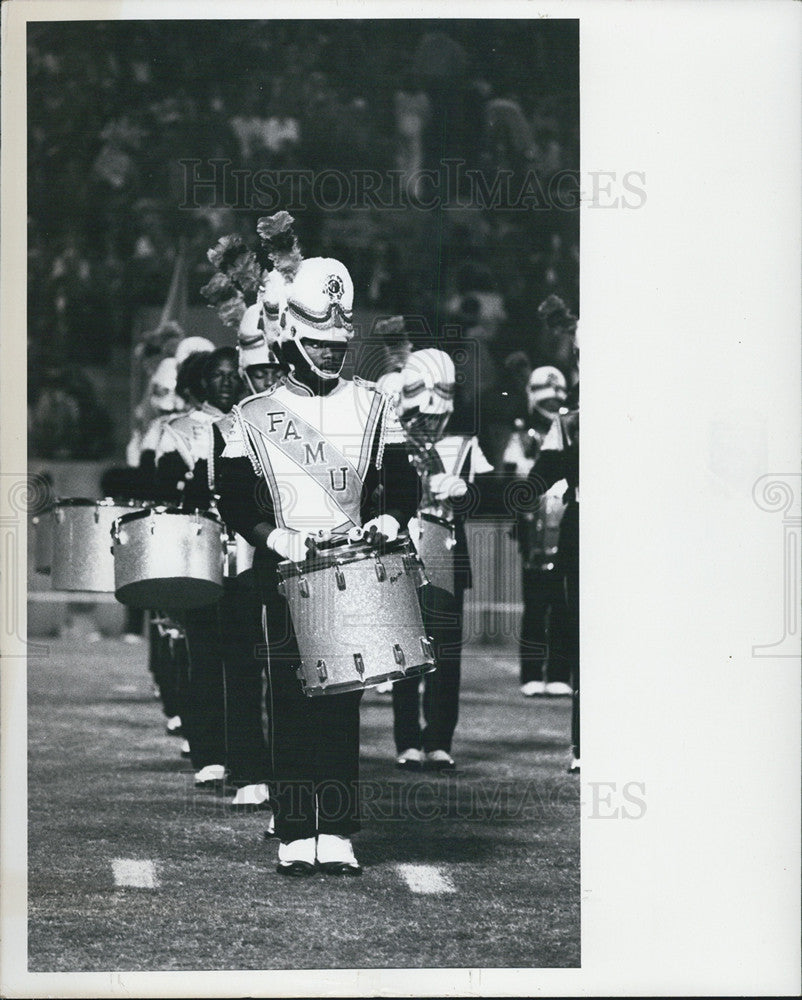 1991 Press Photo Florida A And M University Band On FB Field - Historic Images