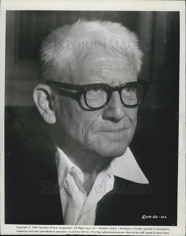 1968 Press Photo Spencer Tracy Actor - Historic Images