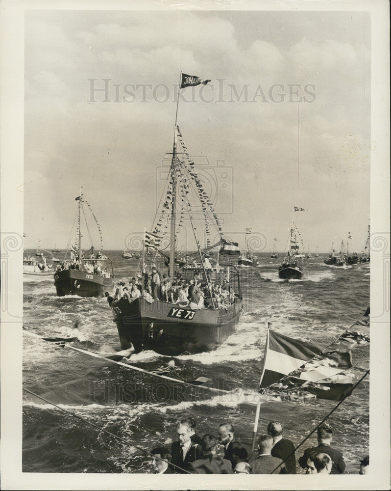 1965 Press Photo Zealand fishing boats - Historic Images