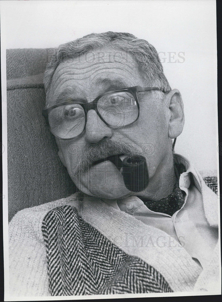 1977 Press Photo James Whitmore/American Actor - Historic Images