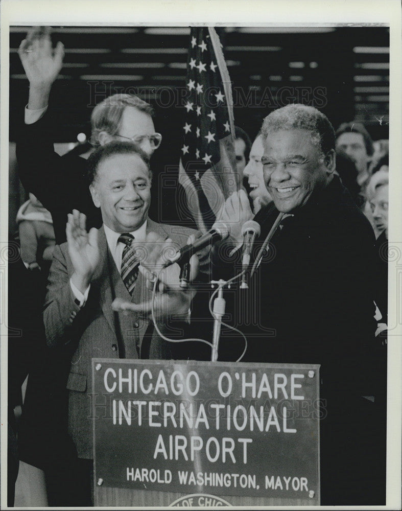 Press Photo Harold Washington Chicago Symphony - Historic Images