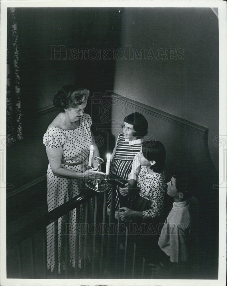 1966 Press Photo Moses Myers House, Myers Candelabra Tour - Historic Images