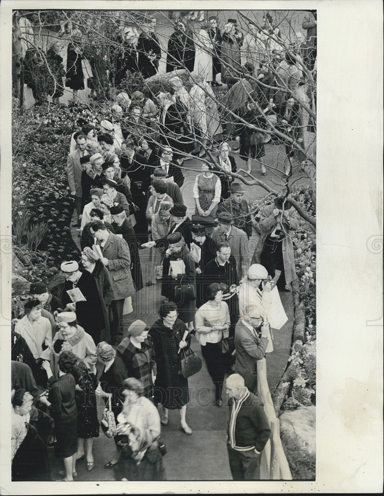 1964 Press Photo Chicago World Flower And Garden Show McCormick Place - Historic Images