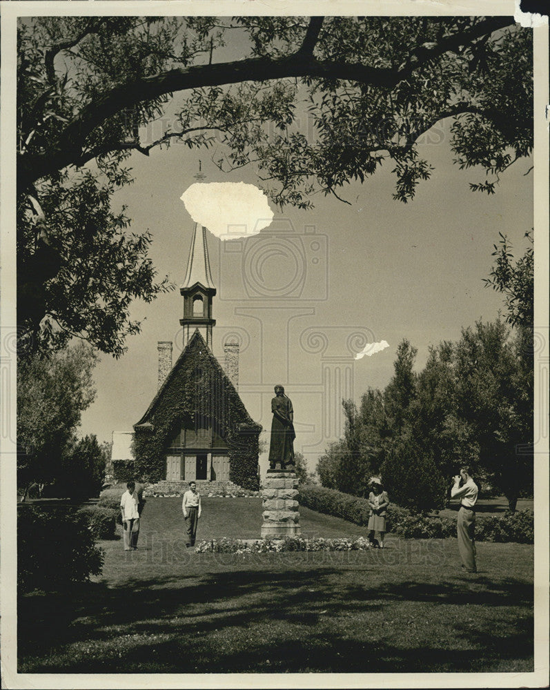 Press Photo Grand Pre Memorial Park Catholic Church St. Charles 1755 to 1955 - Historic Images