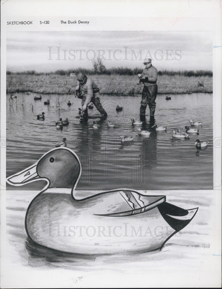 1963 Press Photo Duck Decoy/Hunting - Historic Images