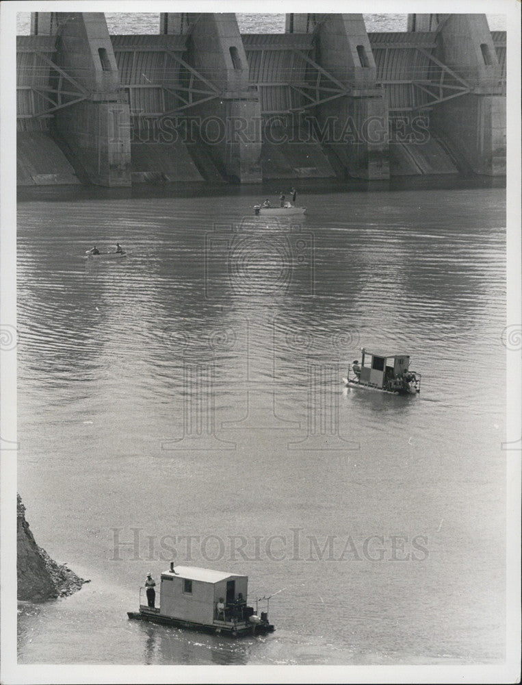 1963 Press Photo Gavins Point Dam in Yankton, S.D. - Historic Images