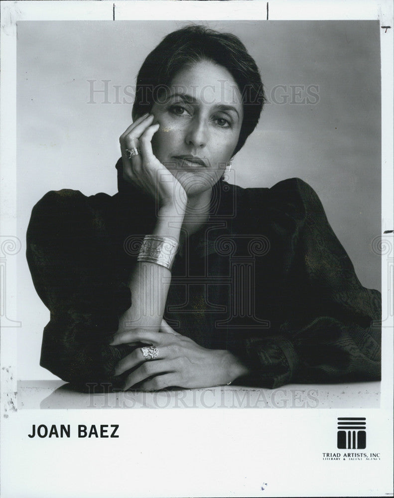 1987 Press Photo Joan Baez Singer - Historic Images