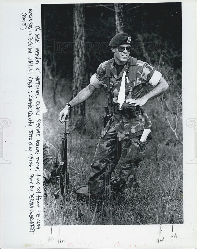 1980 Press Photo Special Forces Member - Historic Images