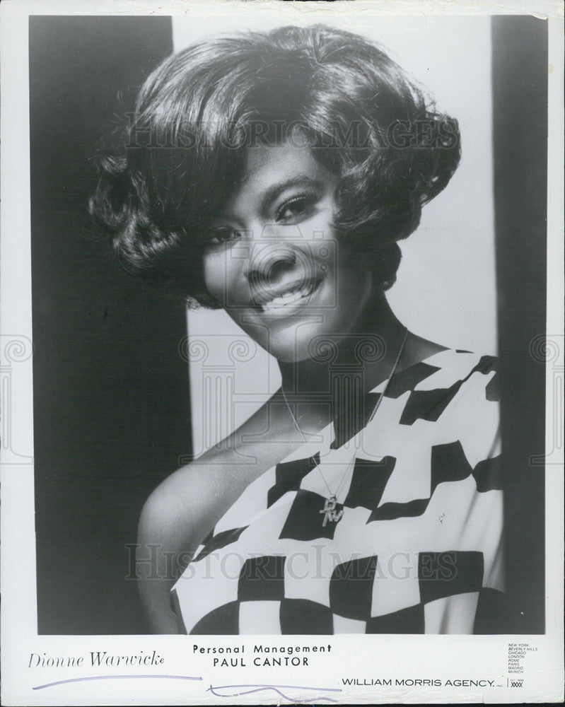 1972 Press Photo Dionne Warwick/American Singer/Actor/TV Host - Historic Images