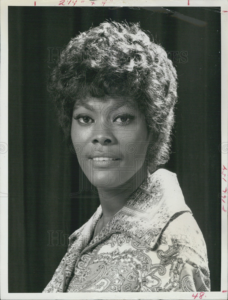 1972 Press Photo Dionne Warwick To Perform On Tonight Show With Johnny Carson - Historic Images