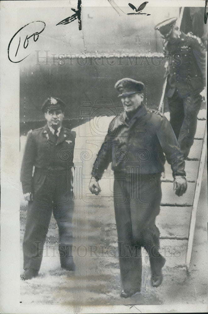 1950 Press Photo Gen. MacArthur In North Korean Capital Pyongyang - Historic Images