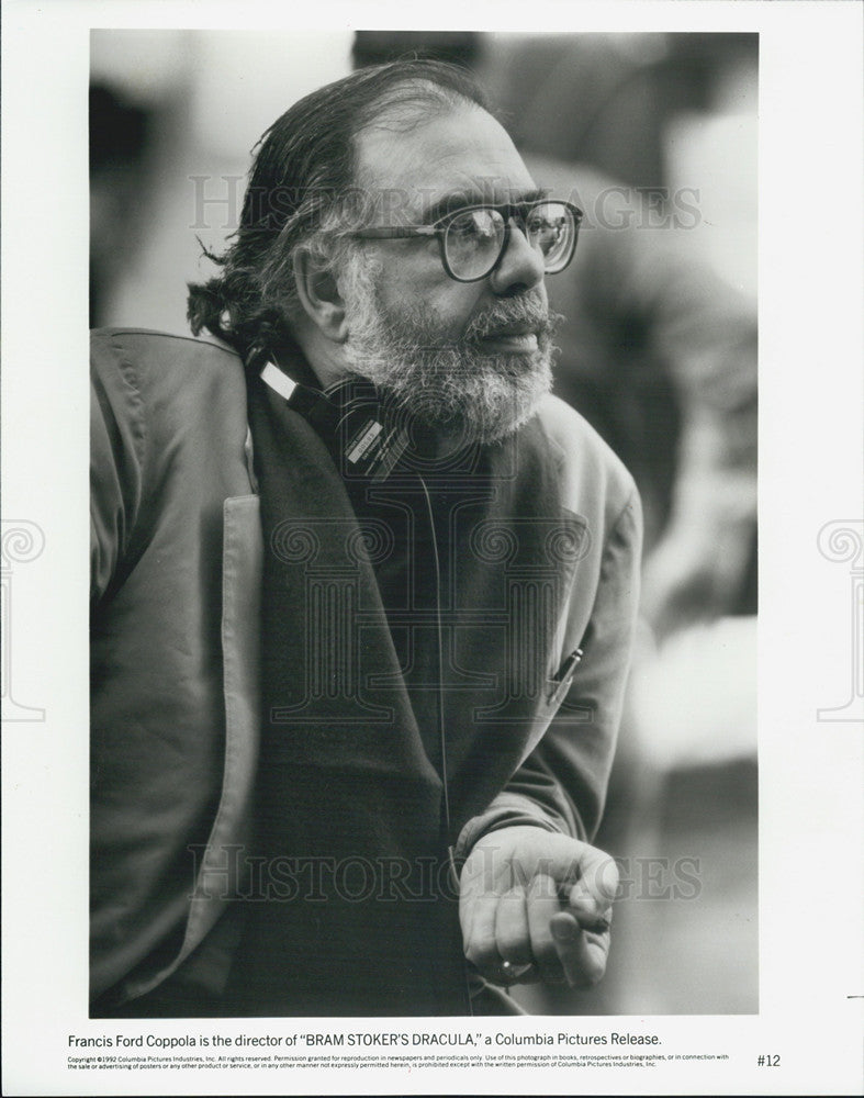 1992 Press Photo Bram Stoker&#39;s Dracula Film Director Francis Ford Coppola - Historic Images