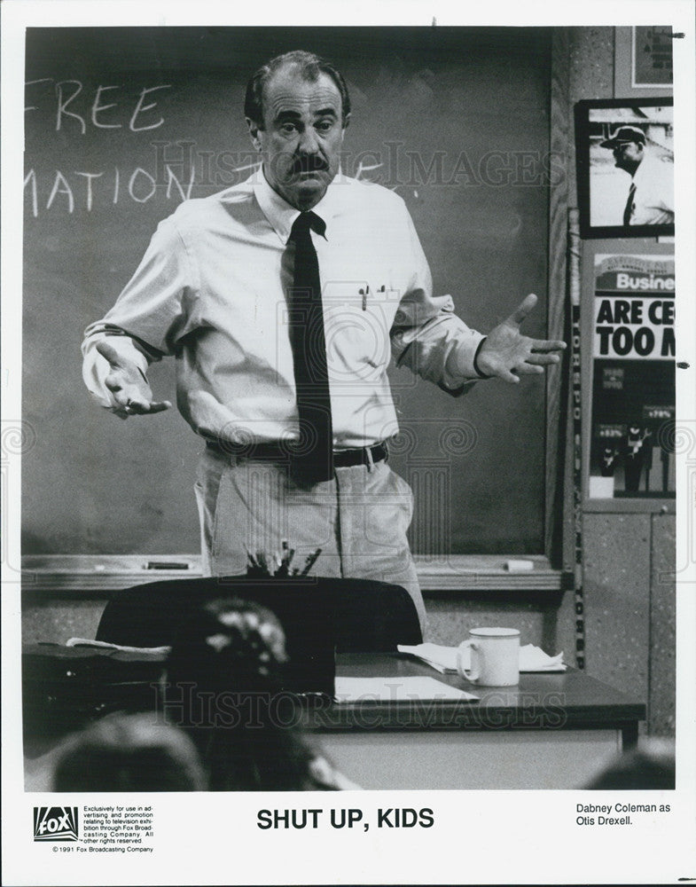 1991 Press Photo Dabney Coleman in &quot;Shut Up Kids&quot; - Historic Images