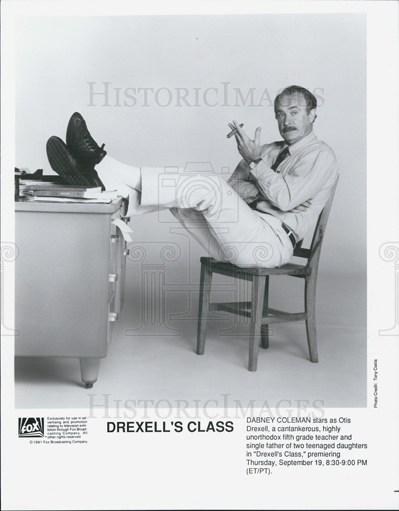 1991 Press Photo Dabney Coleman in &quot;Drexell&#39;s Class&quot; - Historic Images