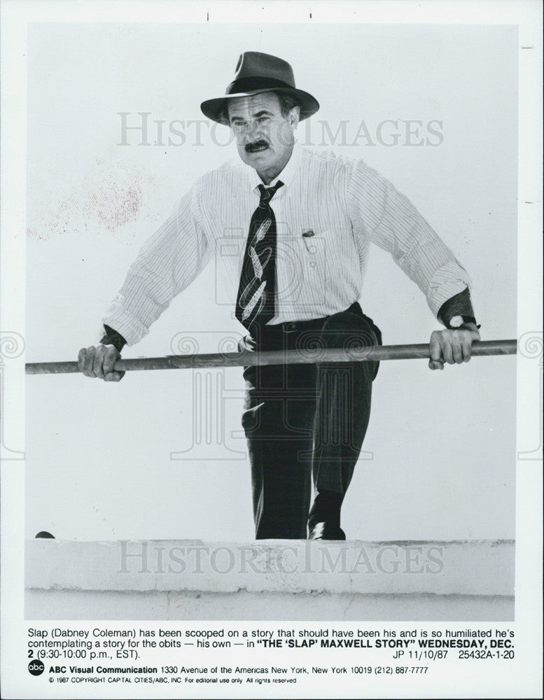 1987 Press Photo Dabney Coleman - Historic Images