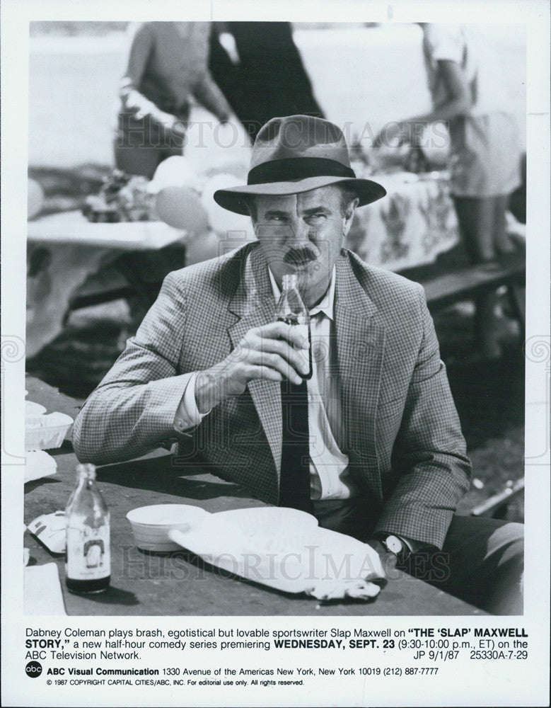 1988 Press Photo Dabney Coleman plays in &quot;The &#39;Slap&#39; Maxwell Story.&quot; - Historic Images