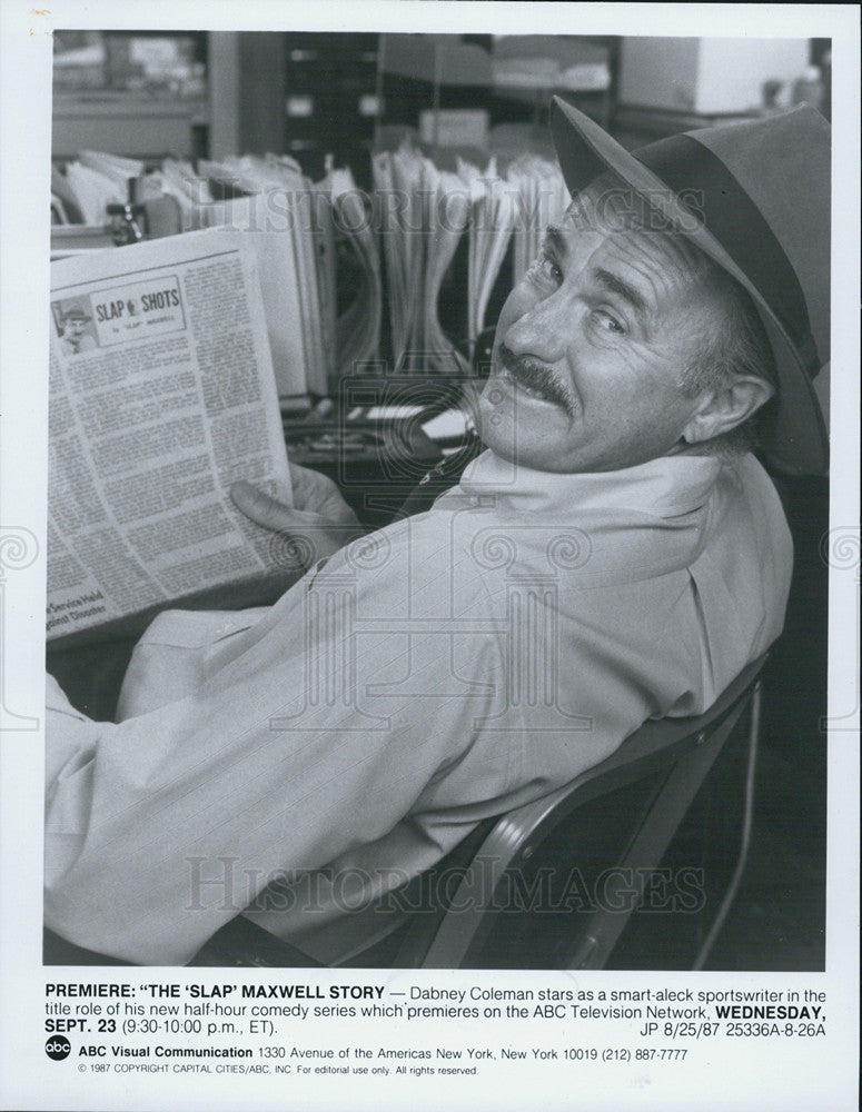 Press Photo Dabney Coleman in &quot;The &#39;Slap&#39; Maxwell Story.&quot; - Historic Images