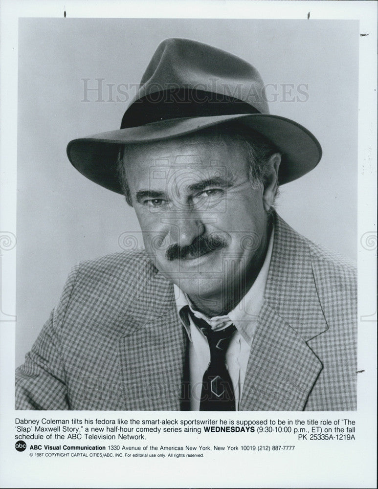 1987 Press Photo Dabney Coleman &quot;The Slap Maxwell Story&quot; - Historic Images
