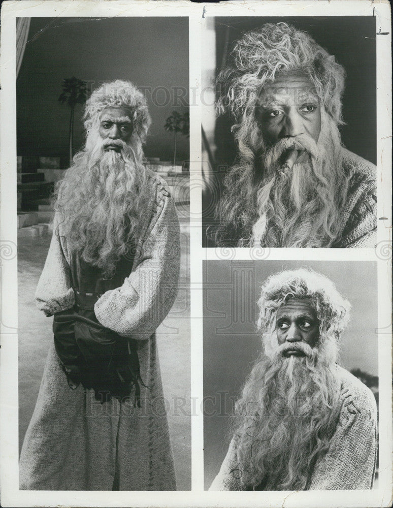 Press Photo Man with Long White Beard - Historic Images