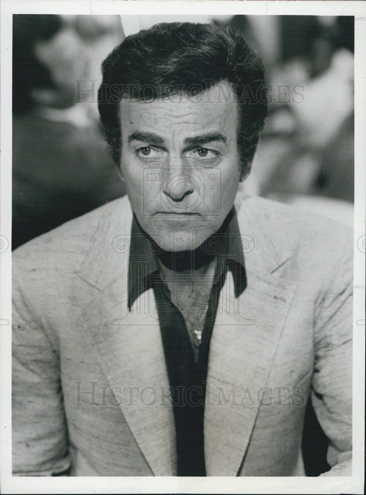 1980 Press Photo Mike Connors in &quot;Casino.&quot; - Historic Images