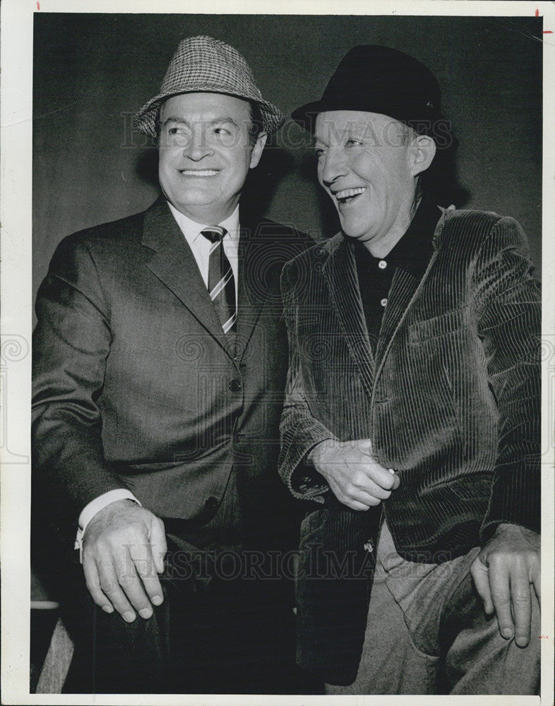 1966 Press Photo Bob Hope and Bing Crosby - Historic Images