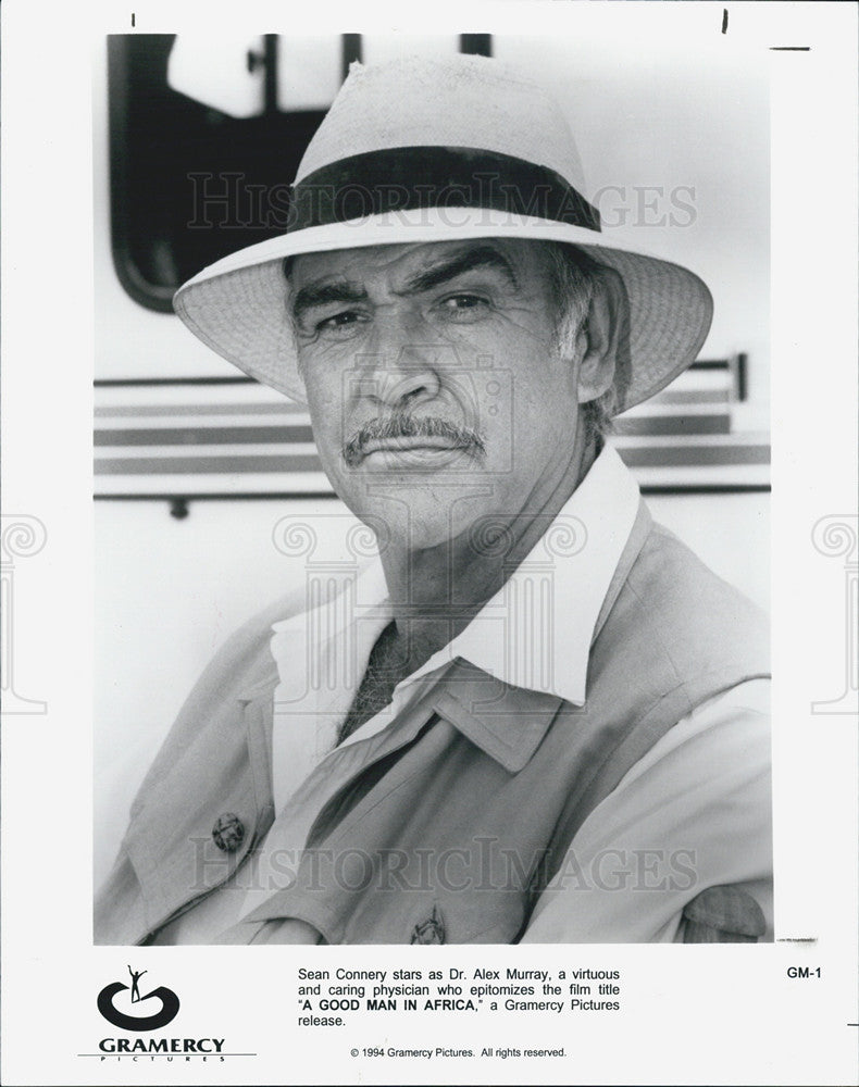 1994 Press Photo Sean Connery stars in &quot;A Good Man in Africa.&quot; - Historic Images