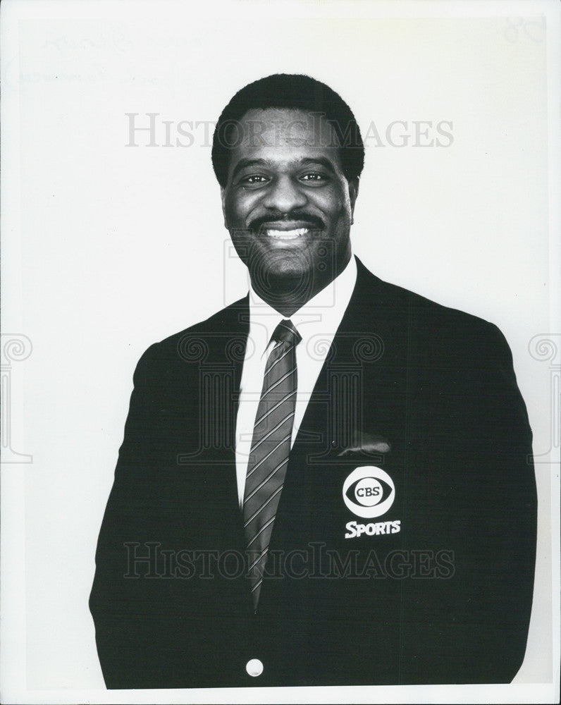 Sports Announcer James Brown CBS Sports Portrait 1987 Vintage Press ...